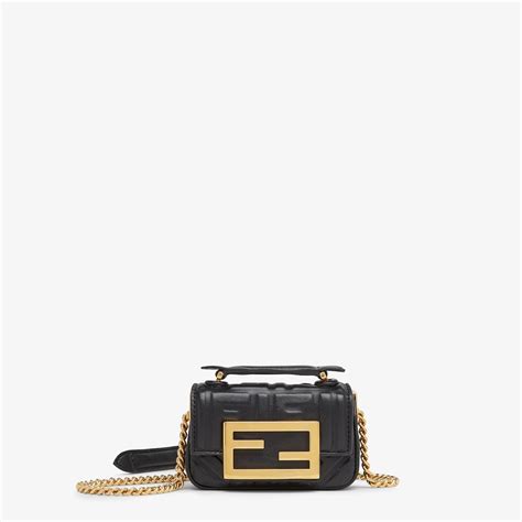 fendi baguette chain mini|small fendi bag with strap.